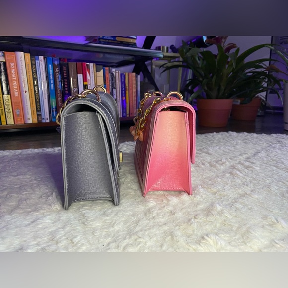 Two In One | Pink & Gray Shoulder Bags | Perfect Gift - Picture 9 of 12